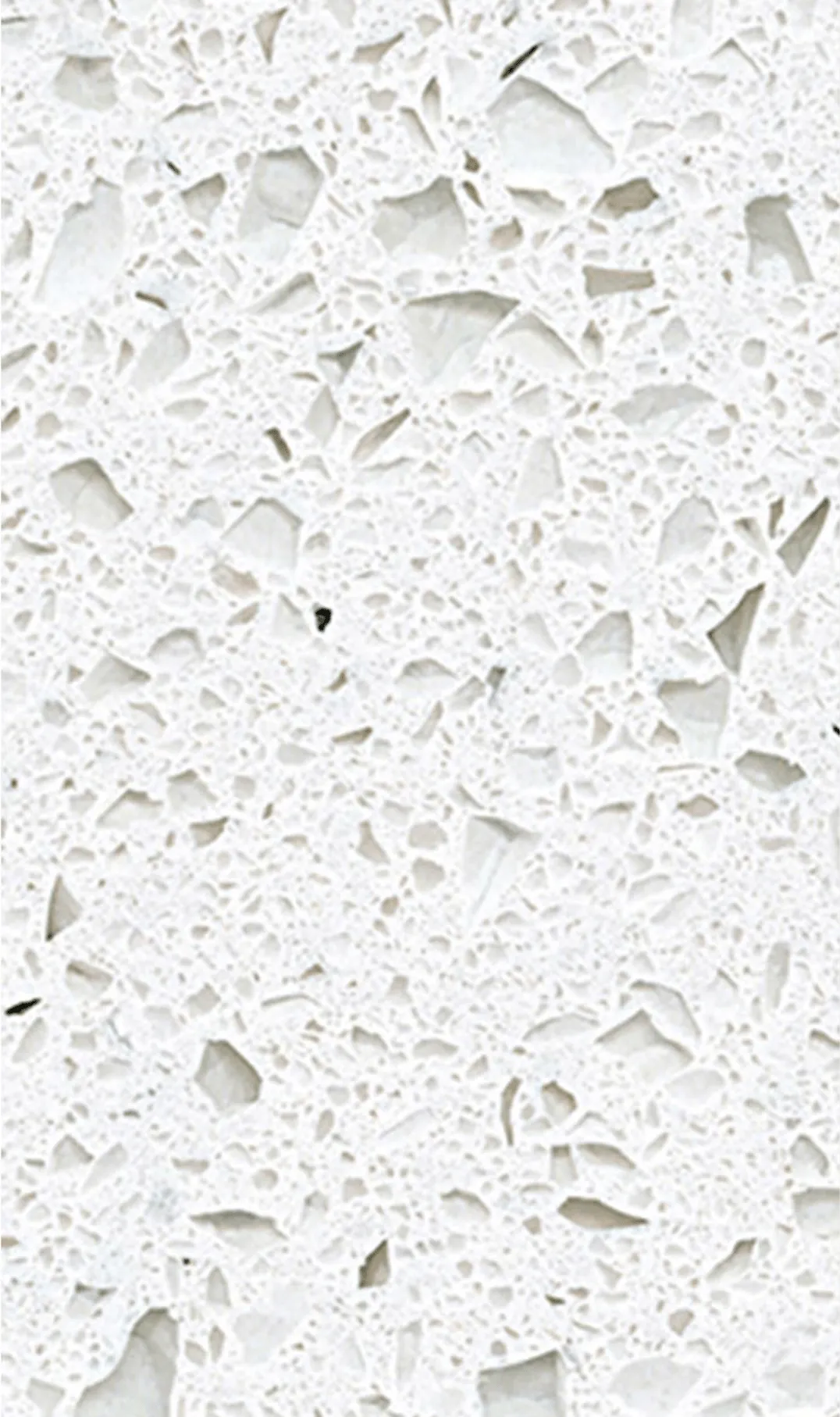Light countertop sample with pale stone chips