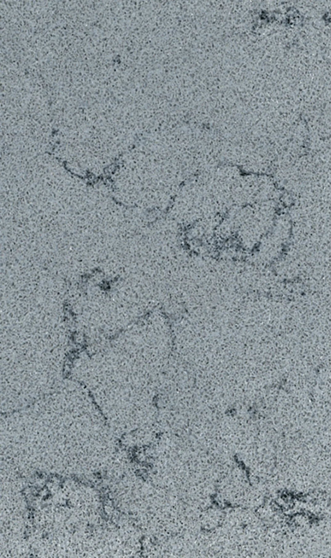Cool grey countertop sample with subtle dark veining