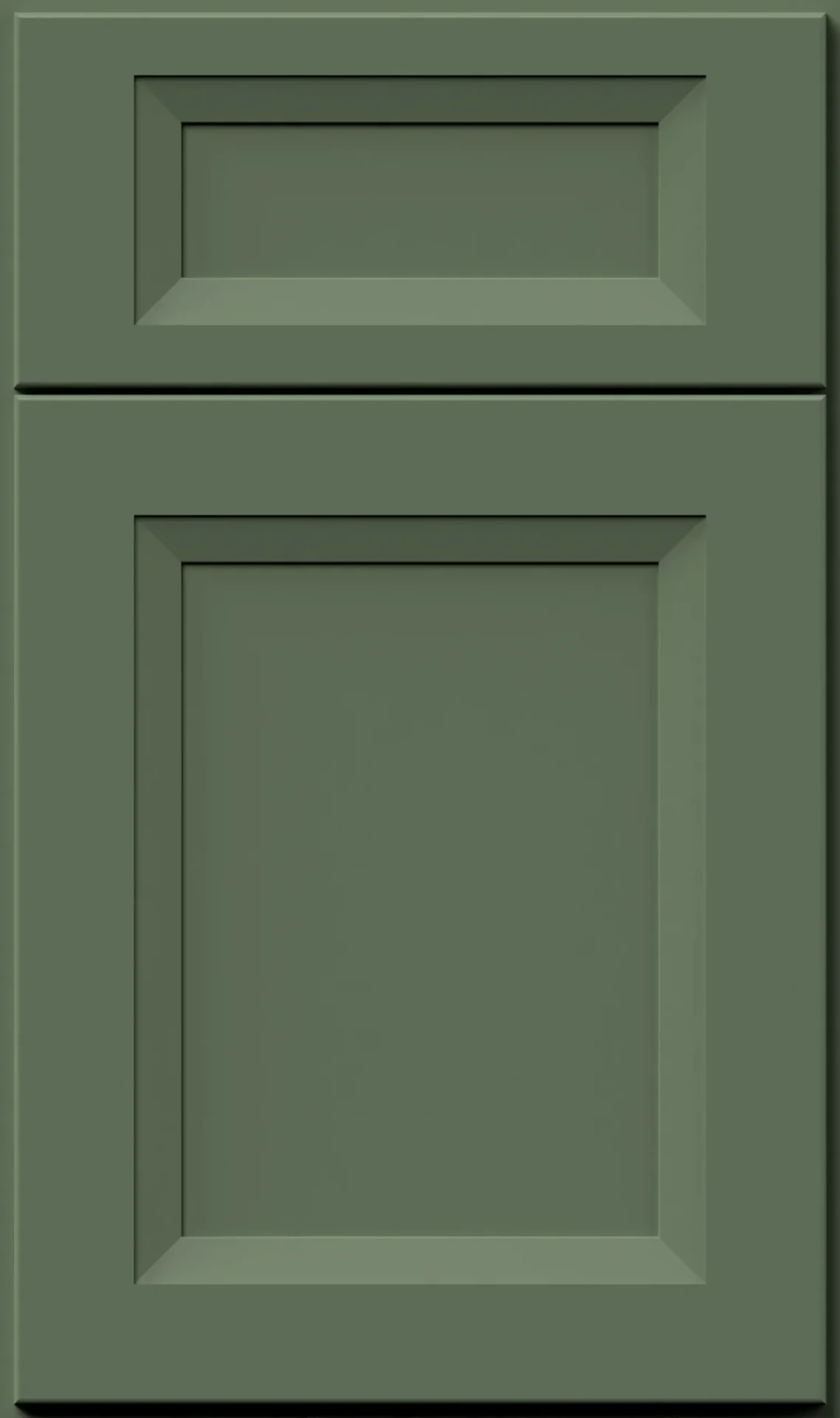 Sage green shaker kitchen cabinet door sample