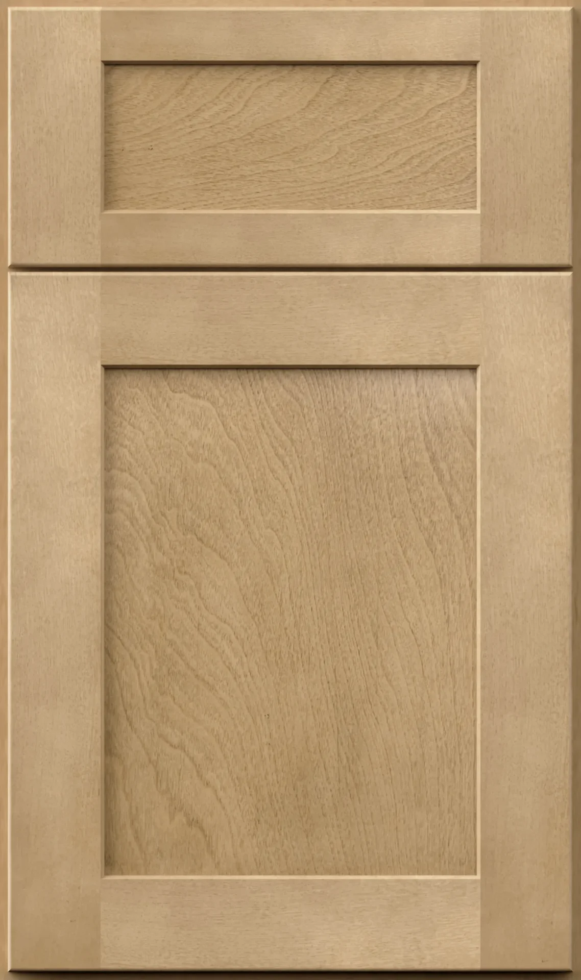 Natural oak shaker kitchen cabinet door sample