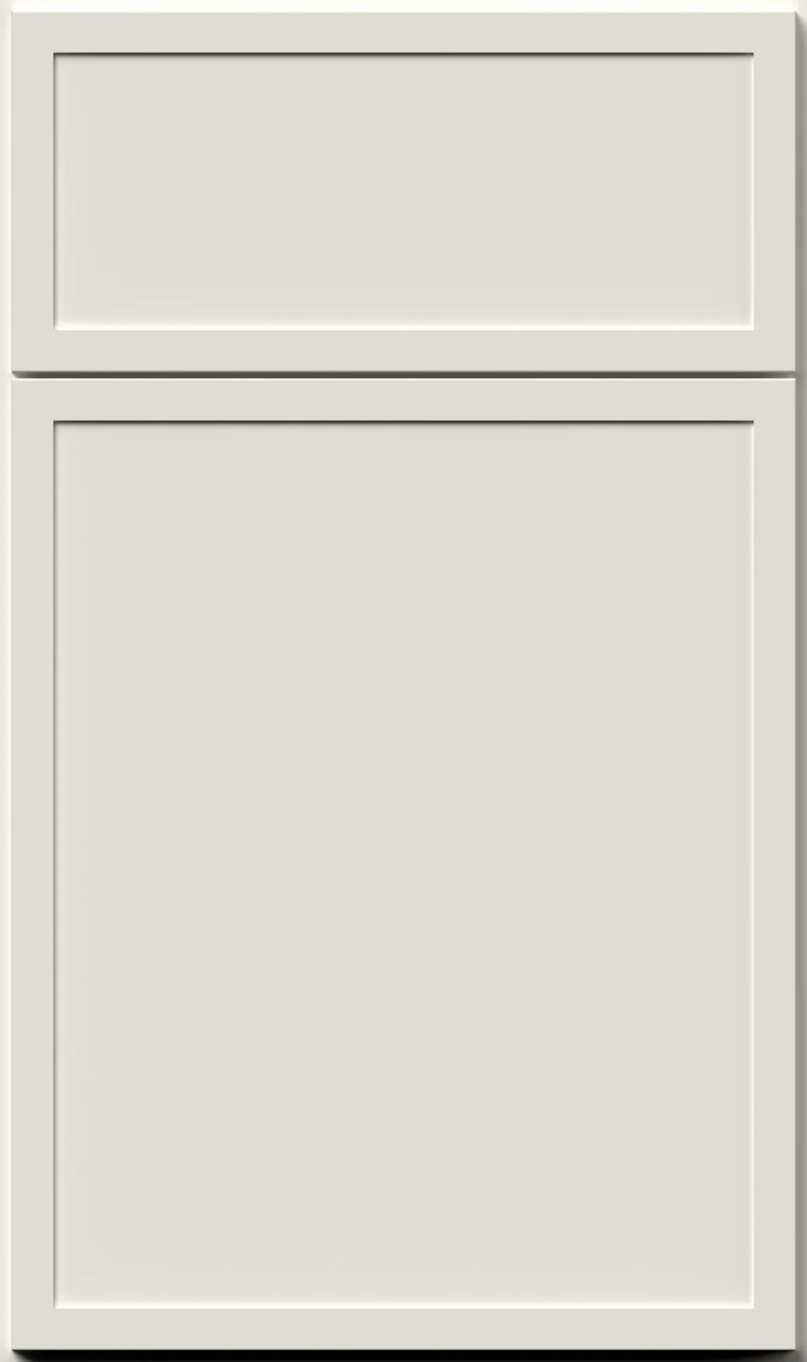 Ivory slim shaker kitchen cabinet door sample